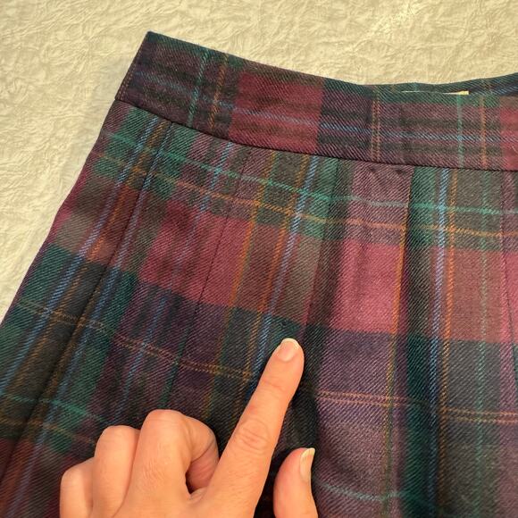 Vintage Corbin Ltd 100% Wool Tartan Maxi Skirt Plaid Lined Long Skirt USA Made - Picture 14 of 14